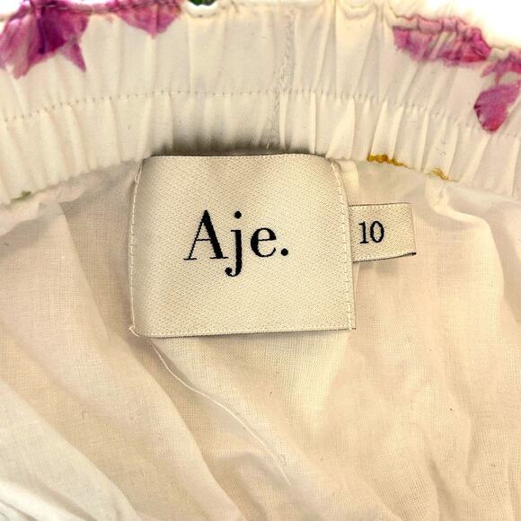 AJE Ayla Strapless Mini Dress – Floral Garden Party Chic Size 6 US/ 10 AU UK - Picture 8 of 12